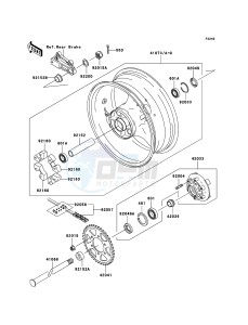 Z1000 ZR1000-A3H FR GB XX (EU ME A(FRICA) drawing Rear Hub