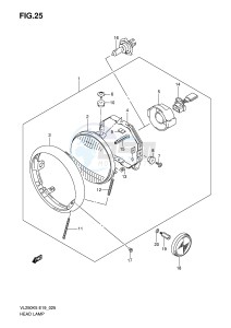 VL250 (E19) drawing HEADLAMP (E24)