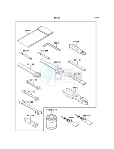 W650 EJ650-C7P GB XX (EU ME A(FRICA) drawing Owner's Tools