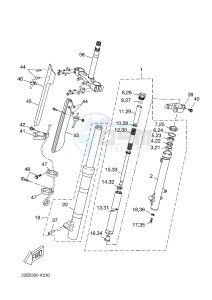 WR125R (22B7 22B7 22B7) drawing FRONT FORK 2