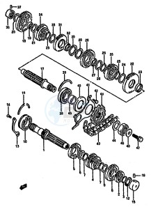 GSX750F (K-T) drawing TRANSMISSION