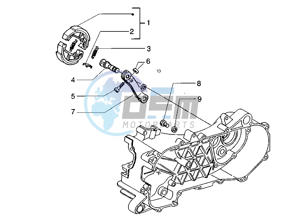 Rear brake shoes