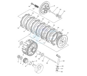 YZ 85 drawing CLUTCH