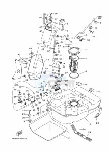 YXZ1000ETS YXZ1000ET (BAS5) drawing FUEL TANK