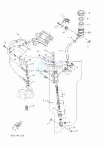 YZF125-A YZF-R125 (B5G5) drawing REAR MASTER CYLINDER