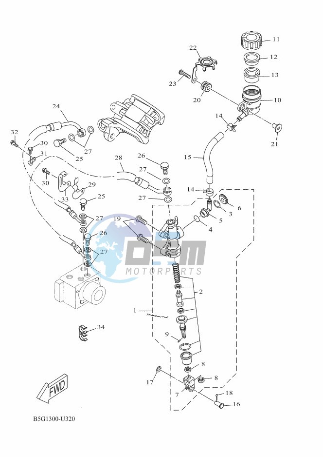 REAR MASTER CYLINDER