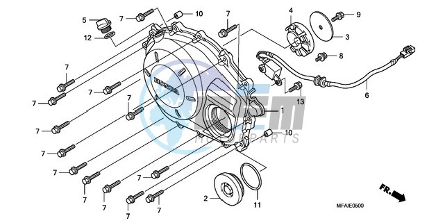 RIGHT CRANKCASE COVER