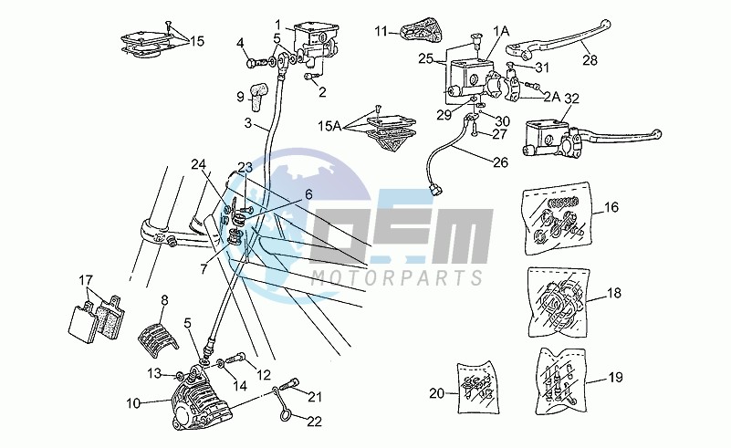 Rh front brake system