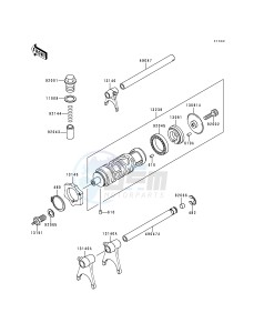 EX 250 F [NINJA 250R] (F6-F9) [NINJA 250R] drawing GEAR CHANGE DRUM_SHIFT FORK-- S- -