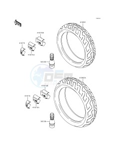 ZX 750 K [NINJA ZX-7R] (K1-K2) [NINJA ZX-7R] drawing TIRE