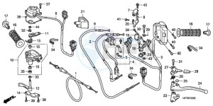 TRX420FPA9 Australia - (U) drawing HANDLE LEVER/SWITCH/CABLE