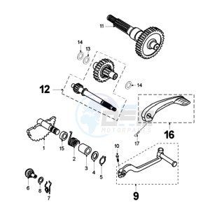 FIGHT FR drawing DRIVE SHAFTS / KICKSTARTER