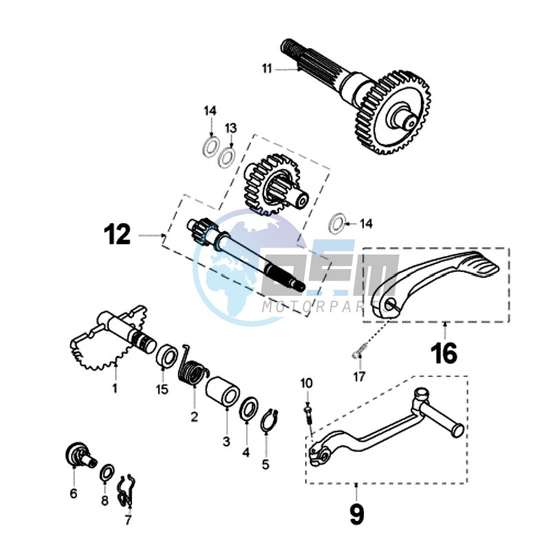 DRIVE SHAFTS / KICKSTARTER