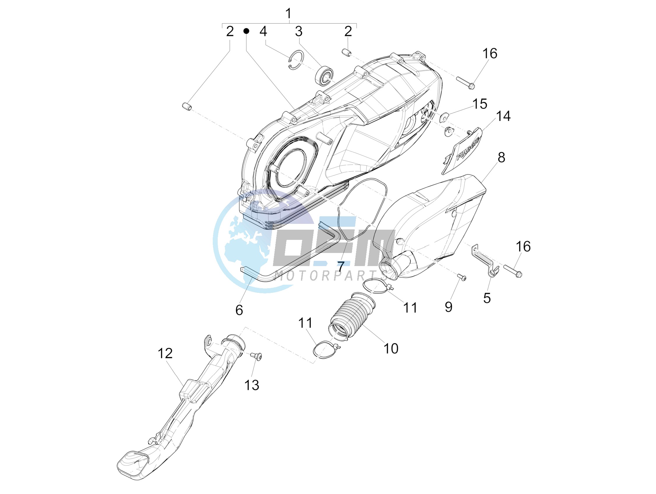 Crankcase cover - Crankcase cooling