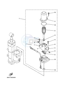 F75BETX drawing POWER-TILT-ASSEMBLY-2