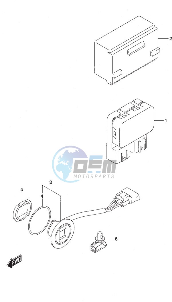 PTT Switch Remote Control w/Power Tilt