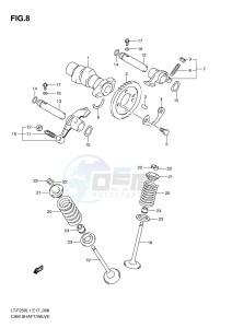 LT-F250 (E17) drawing CAMSHAFT VALVE