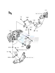 Z800 ABS ZR800FGF UF (UK FA) XX (EU ME A(FRICA) drawing Headlight(s)