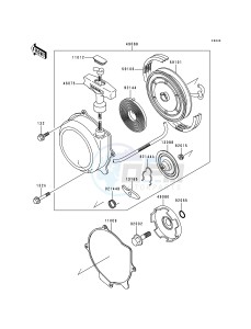 KLF 300 B [BAYOU 300] (B1-B4) [BAYOU 300] drawing RECOIL STARTER