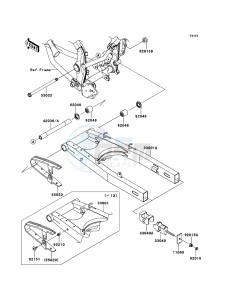 KLX125 KLX125CCF XX (EU ME A(FRICA) drawing Swingarm