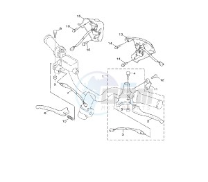 NXC CYGNUS X 125 drawing HANDLE SWITCH AND LEVER