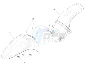 Liberty 125 4t 3v ie e3 drawing Wheel housing - Mudguard