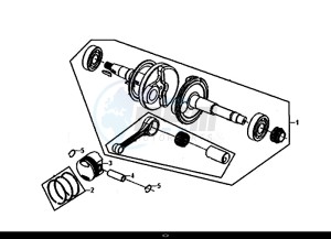 MIO 50I (45 KM/H) (FS05W1-EU) (E4) (L8-M0) drawing CRANK SHAFT