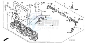 CBF1000SA UK - (E / ABS MKH) drawing THROTTLE BODY