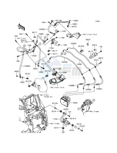 1400GTR ABS ZG1400EFF FR GB XX (EU ME A(FRICA) drawing Brake Piping