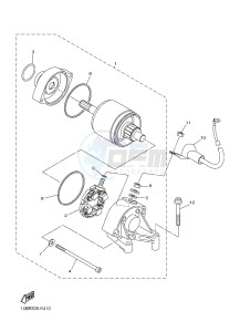 YZF-R1 R1 1000 (1KBT 1KBU) drawing STARTING MOTOR