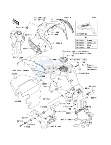 ZX 636 C [NINJA ZX-6R] (C1) C1 drawing FUEL TANK