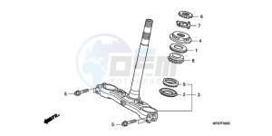 CB1000R9 Australia - (U) drawing STEERING STEM