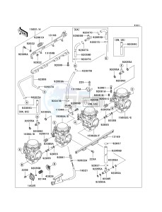 ZG 1000 A [CONCOURS] (A6F) A6F drawing CARBURETOR