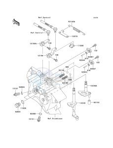 KVF 400 A [PRAIRIE 400 4X4] (A2) [PRAIRIE 400 4X4] drawing GEAR CHANGE MECHANISM