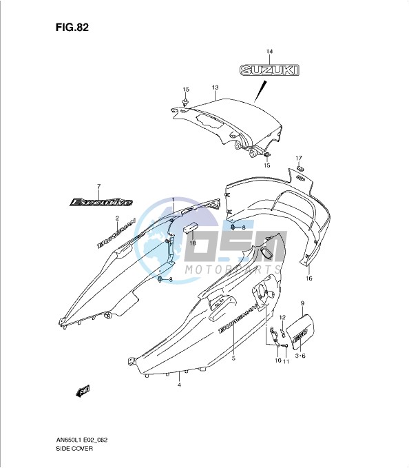 SIDE COVER (AN650AL1 E19)