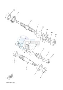 YP125RA (ABS) X-MAX 250 ABS (2DL6 2DL6 2DL6 2DL6) drawing TRANSMISSION