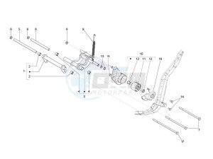 Liberty 125 4t e3 drawing Swinging arm