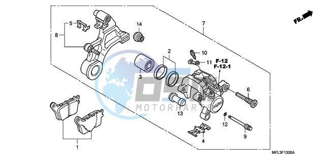 REAR BRAKE CALIPER