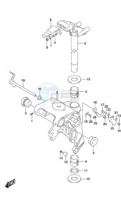 DF 25A drawing Swivel Bracket Remote Control