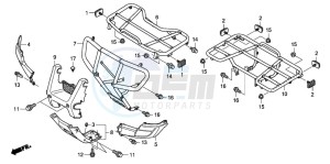 TRX500FE drawing CARRIER