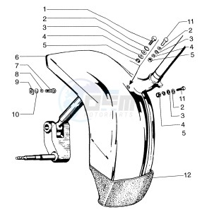 50 FL2 drawing Front mudguard