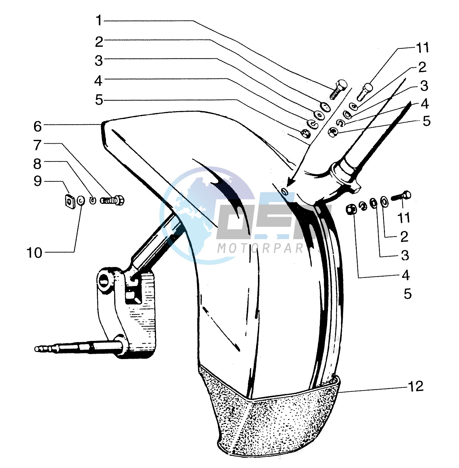 Front mudguard