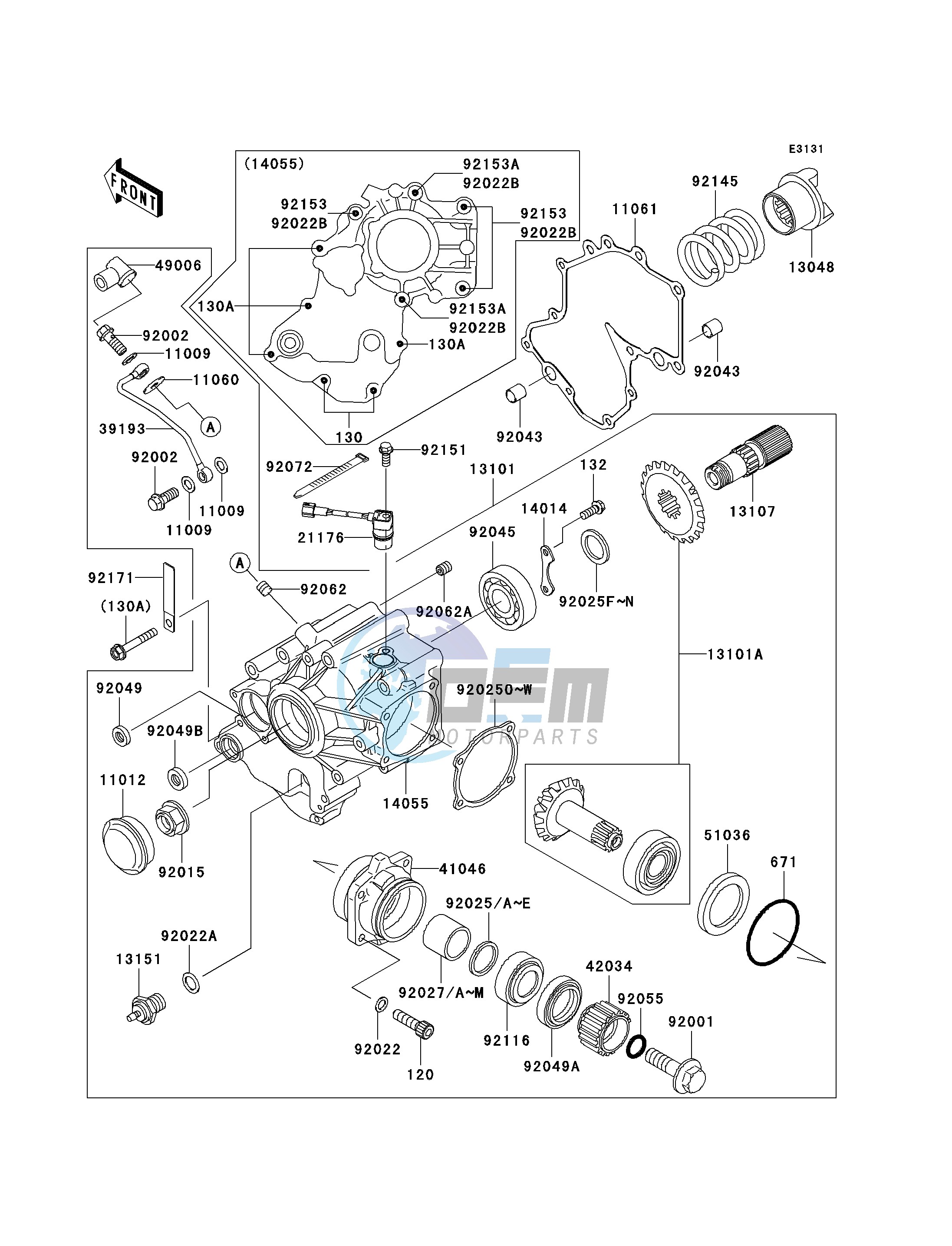 FRONT BEVEL GEAR