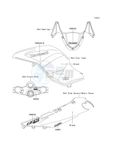 ZX 1200 C [NINJA ZZR 1200] (C1-C4) [NINJA ZZR 1200] drawing DECALS-- BLACK- --- C1_C2- -