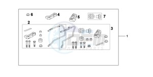 CBF600N9 UK - (E / MKH) drawing PANNIER STAY SET