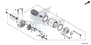 CBR1000RAG CBR1000 - Fireblade ABS Europe Direct - (ED) drawing STARTER MOTOR