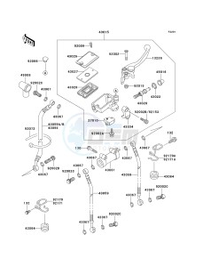 ZG 1000 A [CONCOURS] (A15-A19) [CONCOURS] drawing FRONT MASTER CYLINDER