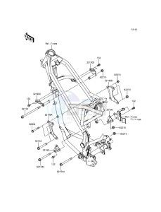 KLX125 KLX125CDS XX (EU ME A(FRICA) drawing Engine Mount