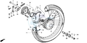 C70Z 50 drawing FRONT WHEEL