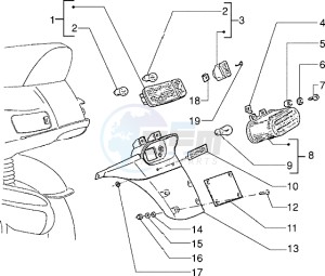 Skipper 125 drawing Rear tail lamp